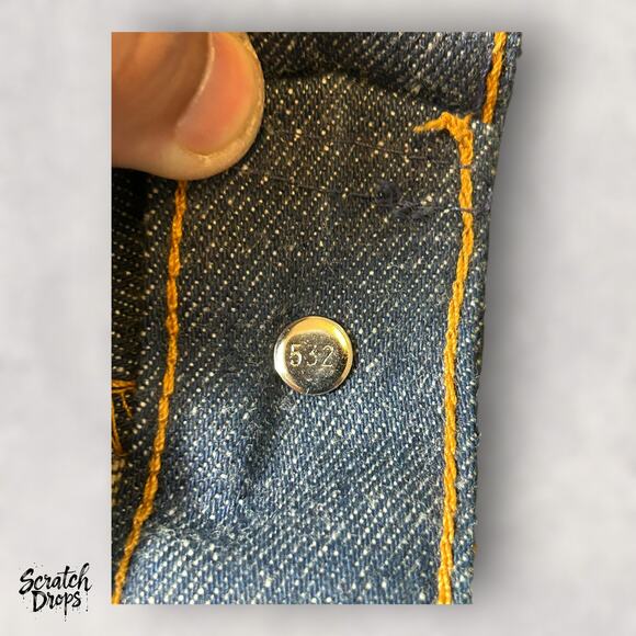 Vintage Leviβs 501xx Shrink-to-Fit Jeans Made In USA W58 L34 501 Deadstock NWT - Picture 4 of 6